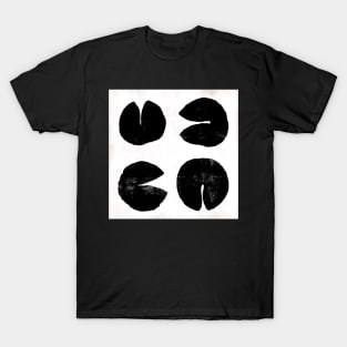 Abstract Lily Pads (Black) T-Shirt